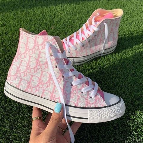 converse dior pink|light pink Dior sneakers.